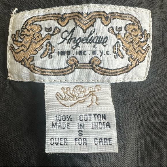 Vintage Plaid Floral Button Up Vest Green Red Blue Flowers Cotton Pockets Small - Picture 6 of 6